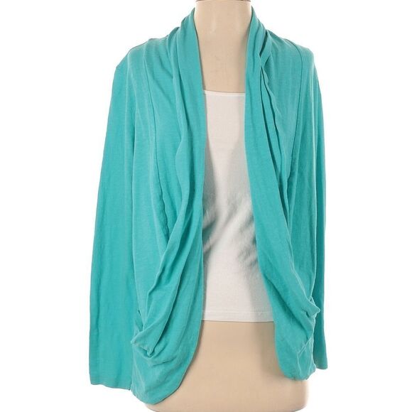 Lilly Pulitzer Turquoise Green Open Cardigan Sweater Medium, Like New - Picture 1 of 4